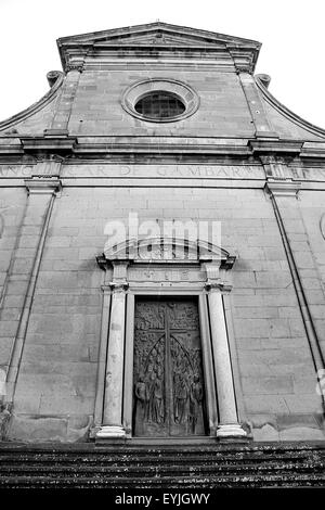 San Lorenzo Kirche Hauptfassade in Viterbo, Italien Stockfoto