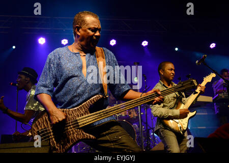 Kool &amp; the Gang durchführen Leben in Palma de Mallorca, August 2014 Stockfoto