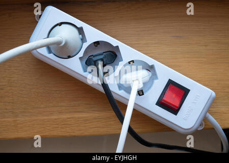 Mehrfachsteckdose Stockfoto
