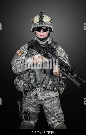 Vereinigten Staaten-Fallschirmjäger Stockfoto