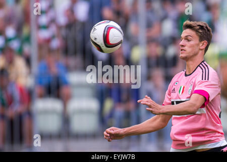 Daniele Rugani (Juventus), 29. Juli 2015 - Fußball / Fußball: Vorsaison Freundschaftsspiel zwischen Lechia Gdansk 1-2 Juventus an PGE Arena Gdańsk in Danzig, Polen. (Foto von Maurizio Borsari/AFLO) Stockfoto