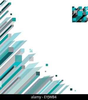 Abstraktes Vektor-Logo und geometrische Muster Illustration für corporate identity design Stock Vektor
