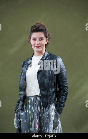 Britische Schauspielerin und Autorin, Jessie Burton, erscheinen auf dem Edinburgh International Book Festival Stockfoto