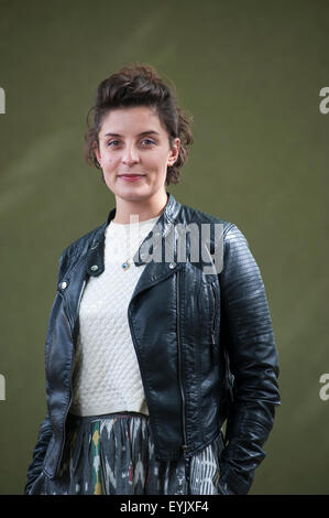 Britische Schauspielerin und Autorin, Jessie Burton, erscheinen auf dem Edinburgh International Book Festival Stockfoto
