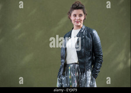 Britische Schauspielerin und Autorin, Jessie Burton, erscheinen auf dem Edinburgh International Book Festival Stockfoto