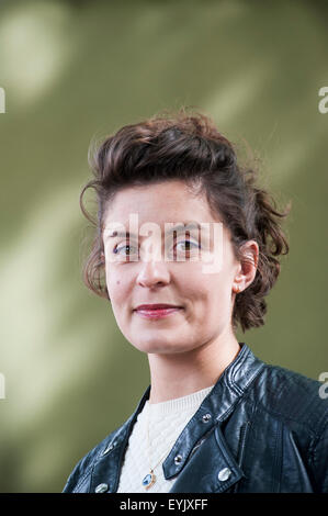 Britische Schauspielerin und Autorin, Jessie Burton, erscheinen auf dem Edinburgh International Book Festival Stockfoto