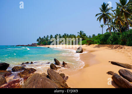 Sri Lanka, Süd-Westküste, Ambalangoda, Strand Stockfoto