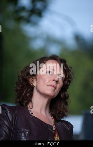 Preisgekrönte Schauspielerin, Michèle Forbes, erscheinen auf dem Edinburgh International Book Festival. Stockfoto