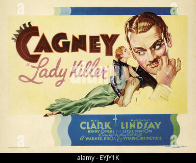 Lady Killer - James Cagney - Filmplakat Stockfoto