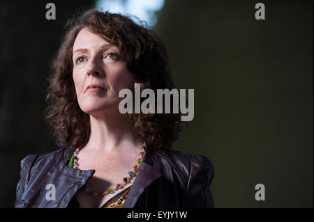 Preisgekrönte Schauspielerin, Michèle Forbes, erscheinen auf dem Edinburgh International Book Festival. Stockfoto