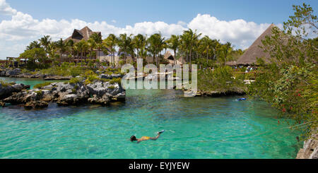 Amerika, Mexiko, Quintana Roo Zustand, Xel-Ha Stockfoto