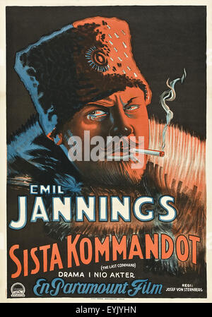 Das letzte Kommando - 1928 - deutsches Filmplakat Stockfoto