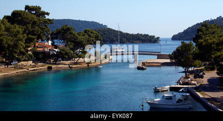 Europa, Kroatien, Dalmacia Provinz, Insel Lastovo, Adria, Pasadur, kleinen See, Bay, Stockfoto