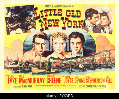 Kleinen alten New York 1940 - Filmplakat Stockfoto