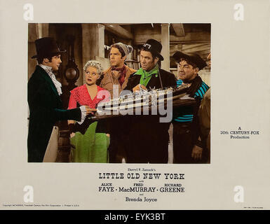 Kleinen alten New York 1940 - Filmplakat Stockfoto
