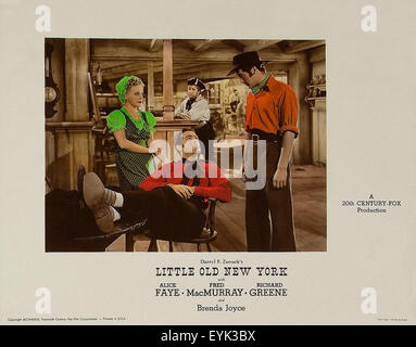 Kleinen alten New York 1940 - Filmplakat Stockfoto