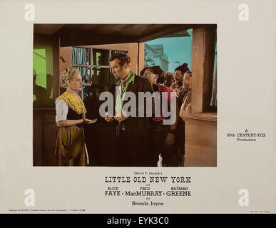Kleinen alten New York 1940 - Filmplakat Stockfoto