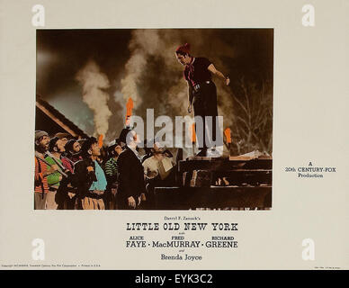 Kleinen alten New York 1940 - Filmplakat Stockfoto