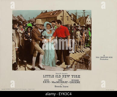 Kleinen alten New York 1940 - Filmplakat Stockfoto