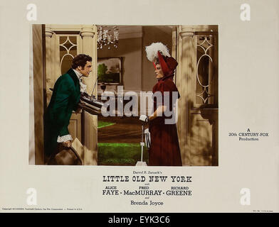 Kleinen alten New York 1940 - Filmplakat Stockfoto