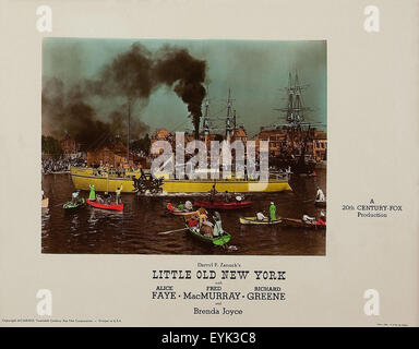 Kleinen alten New York 1940 - Filmplakat Stockfoto