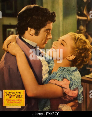 Kleinen alten New York 1940 - Filmplakat Stockfoto