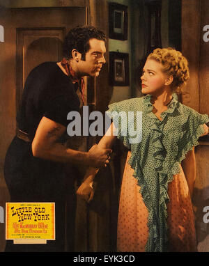 Kleinen alten New York 1940 - Filmplakat Stockfoto