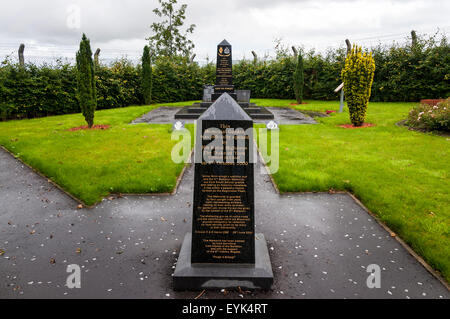 Gedenkgarten bei Tamlaghtfinlagan Parish Church, Ballykelly, Northern Ireland Stockfoto