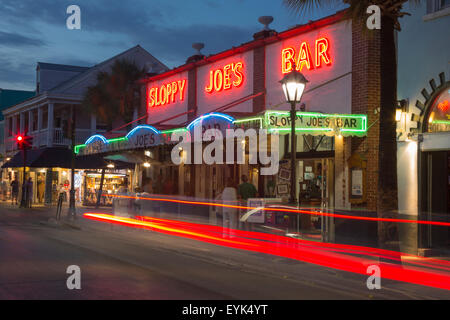 SLOPPY JOES WAHRZEICHEN BAR DUVAL STREET KEY WEST FLORIDA USA Stockfoto
