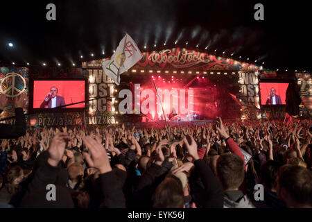 Kostrzyn Nad Odra, Polen. 30. Juli 2015. 21 Festival Przystanek Woodstock - ist es das größte offene Musikfestival in Europa. Polnische Band Konzert - Koma Credit: Piotr Dziurman/Alamy Live News Stockfoto