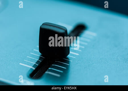 Synthesizer Patch Panel close-up Button Knopf auf Touch-panel Stockfoto