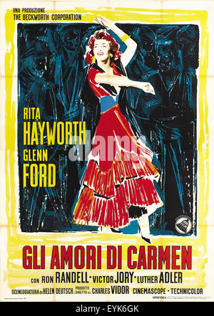 die Liebe von Carmen - 1948 - italienische Filmplakat Stockfoto