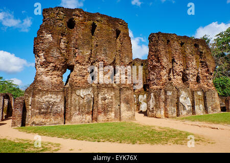 Sri Lanka, Ceylon, North Central Province, antiken Stadt Polonnaruwa, UNESCO-Weltkulturerbe, Vejayanta Pasada, königliche Pala Stockfoto