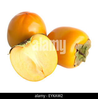 Kaki Kakipflaume Diospyros, Exotische Frucht, Exotisch, Suedfrucht, Stockfoto