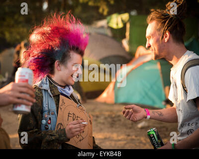 Kostrzyn Nad Odra, Polen. 30. Juli 2015. Fans von 21 Festival Przystanek Woodstock - es ist das größte offene Musikfestival in Europa Guthaben: Piotr Dziurman/Alamy Live News Stockfoto