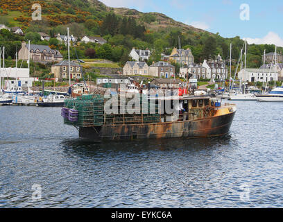 Tarbert Hafen und Erbe Dorf liegt an den Ufern des Loch Fyne in Argyll in Schottland, Großbritannien. Stockfoto