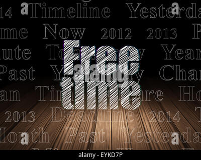 Konzept: Zeit zur freien Verfügung in Grunge Dunkelkammer Stockfoto