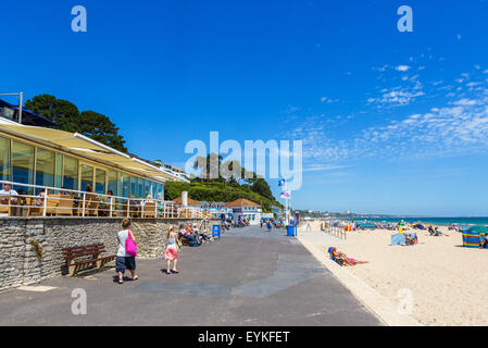 Branksome Strand zwischen Poole und Bournemouth, Dorset, England, UK Stockfoto