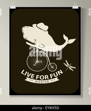 Hipster Anführungsstrich Infographic Hintergrund Stock Vektor