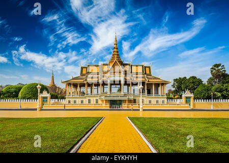 Phnom Penh touristische Attraktion und Famouse Wahrzeichen - Royal Schlossanlage, Kambodscha Stockfoto