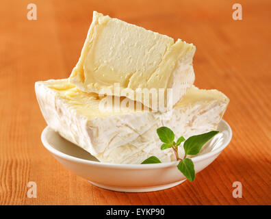 Französische weichen weißen Rinde Käse Stockfoto