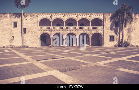 Diego Columbus Palast (Alcazar) in Santo Domingo, Dominikanische Republik Stockfoto