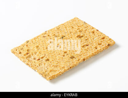 Vollkorn-Knäckebrot mit Samen Stockfoto