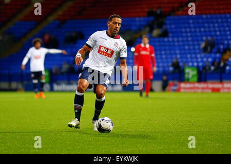 Bolton, Wettsektor. 31. Juli 2015. Vorsaison freundlich Bolton vereint gegen Charlton Athletic. Liam Feeney Bolton Wanderers Scorer seines teams zweites Tor Credit: Action Plus Sport/Alamy Live News Stockfoto