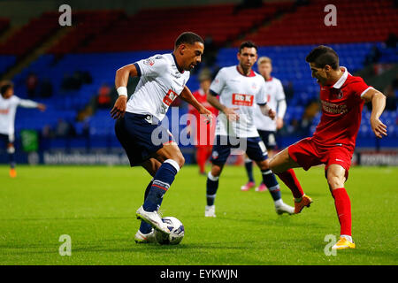 Bolton, Wettsektor. 31. Juli 2015. Vorsaison freundlich Bolton vereint gegen Charlton Athletic. Liam Feeney Bolton Wanderers Scorer seines teams zweites Tor Credit: Action Plus Sport/Alamy Live News Stockfoto