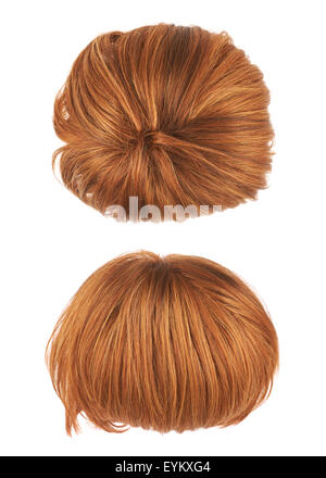 Haarperücke isoliert Stockfoto