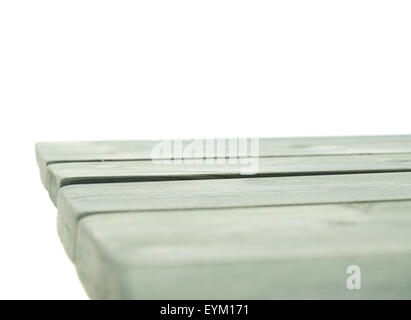 Dunkle grüner Farbe beschichtete Holzplatten Stockfoto