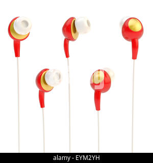 In-Ear-Kopfhörer, isoliert Stockfoto