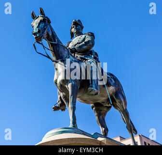 Leutnant General Winfield Scott Memorial Statue Scott Circle Washington DC.  Bronze-Statue im Jahre 1874 Stockfoto