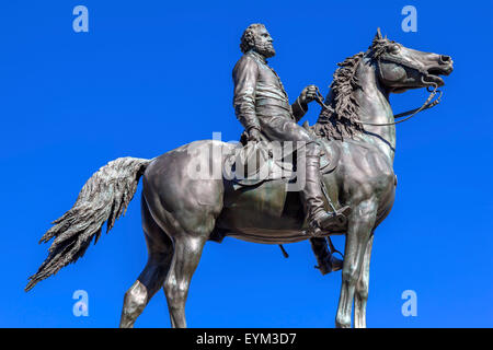 Major General George Henry Thomas Memorial Bürgerkrieg Statue Thomas Kreis Washington DC.  Bronze-Statue im Jahre 1879 Stockfoto